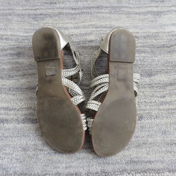 Aldo | Gold Gladiator Sandal - Picture 5 of 6